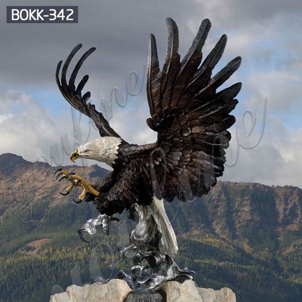 bronze eagle sculptures large bronze eagle statue BOKK-342 -You Fine