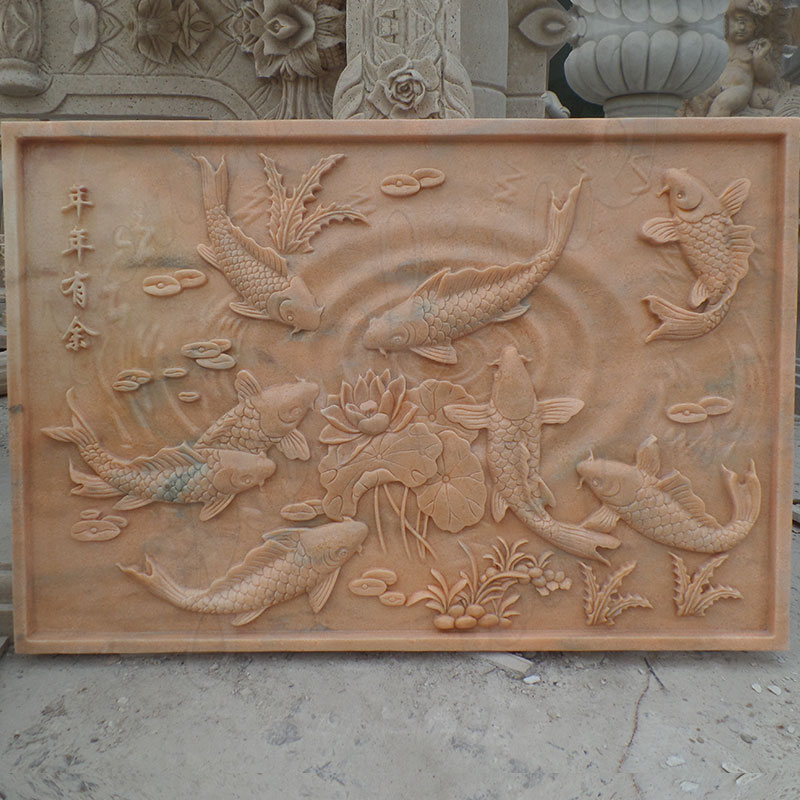 Natural Hand Carved Stone Wall Relief marble relief sculpture You Fine