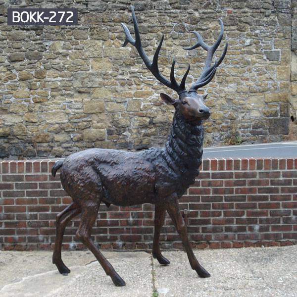 Life Size Deer Sculptures Outdoor Deer Sculptures Bronze Deer Statue