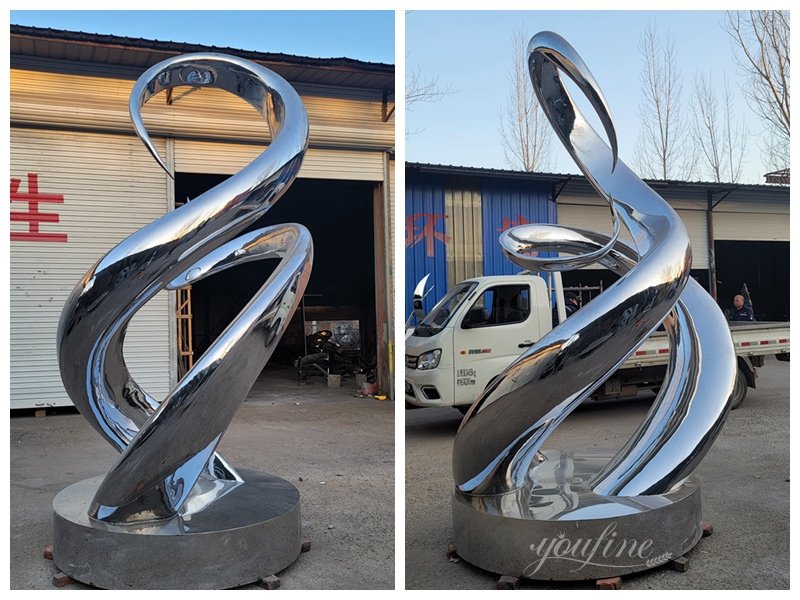 Abstract Stainless Steel Unity Sculpture from YouFine Factory