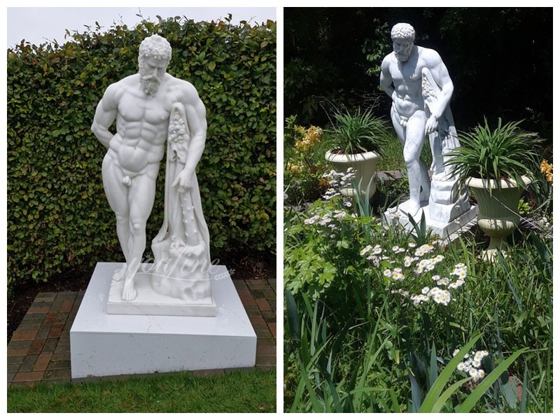 American marble Hercules sculpture feedback