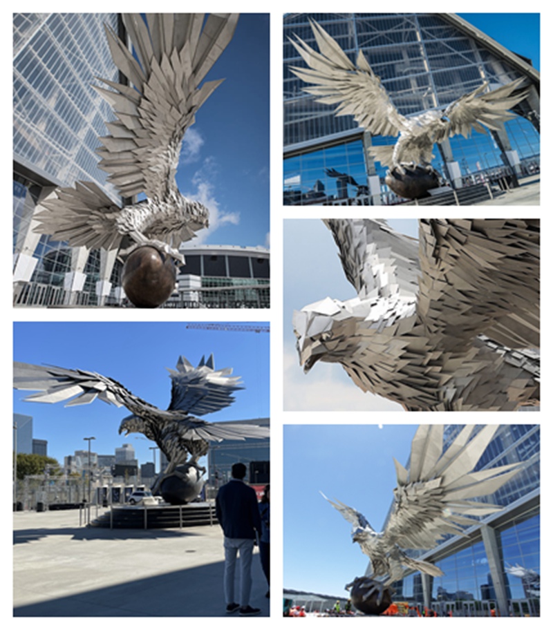 Atlanta Falcon Statue Details