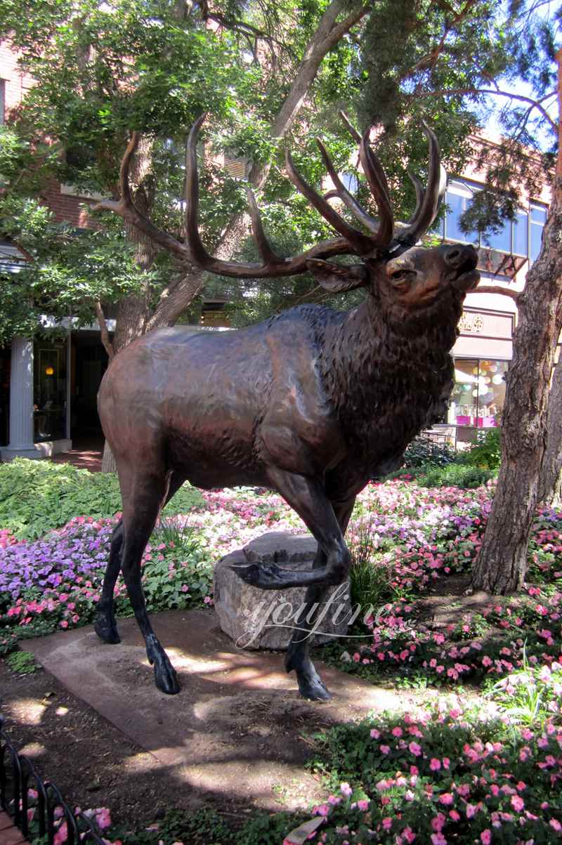 Bronze Elk Statue