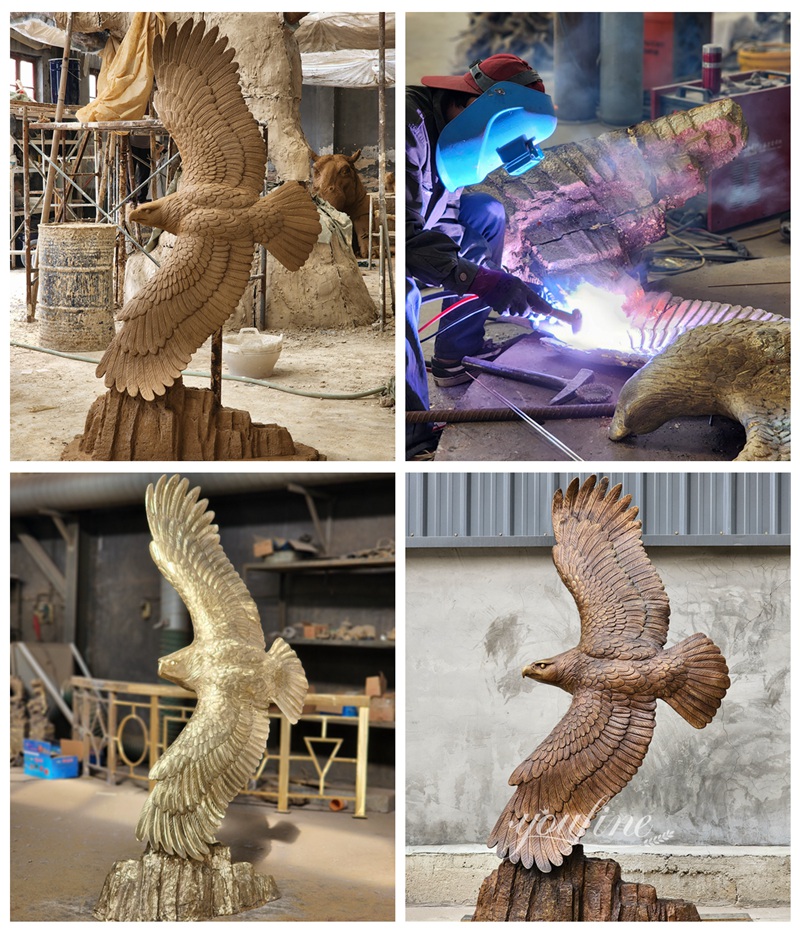 Bronze Flying Eagle Statue Casting Process