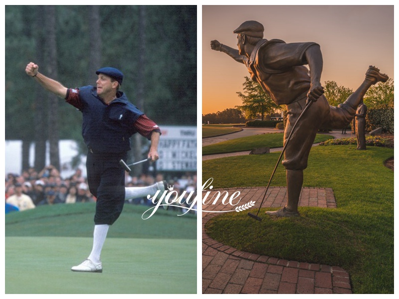 Bronze Golfer Payne Stewart Statue