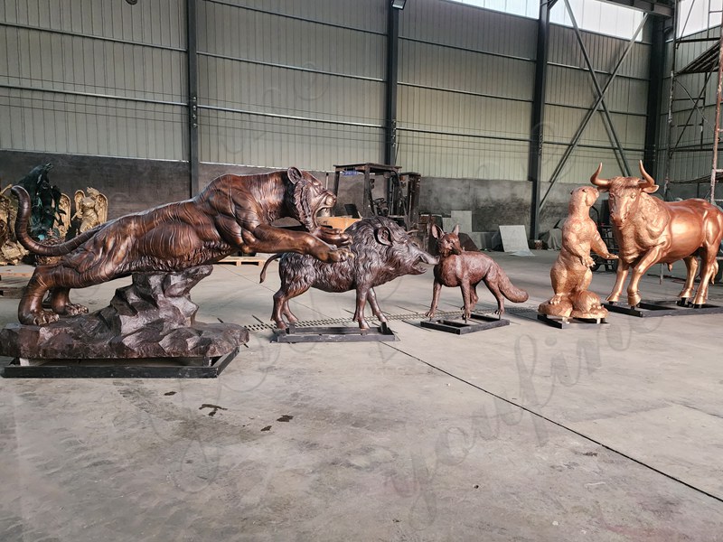 Bronze Multi Animal Sculpture