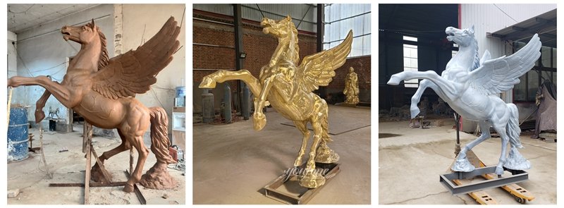 Bronze Pegasus Horse Statue Casting Process