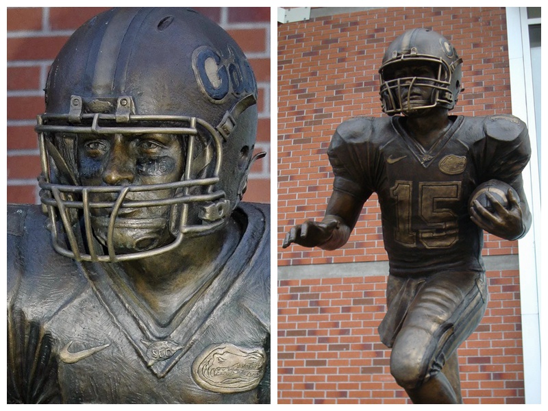 Bronze Tim Tebow Statue Details