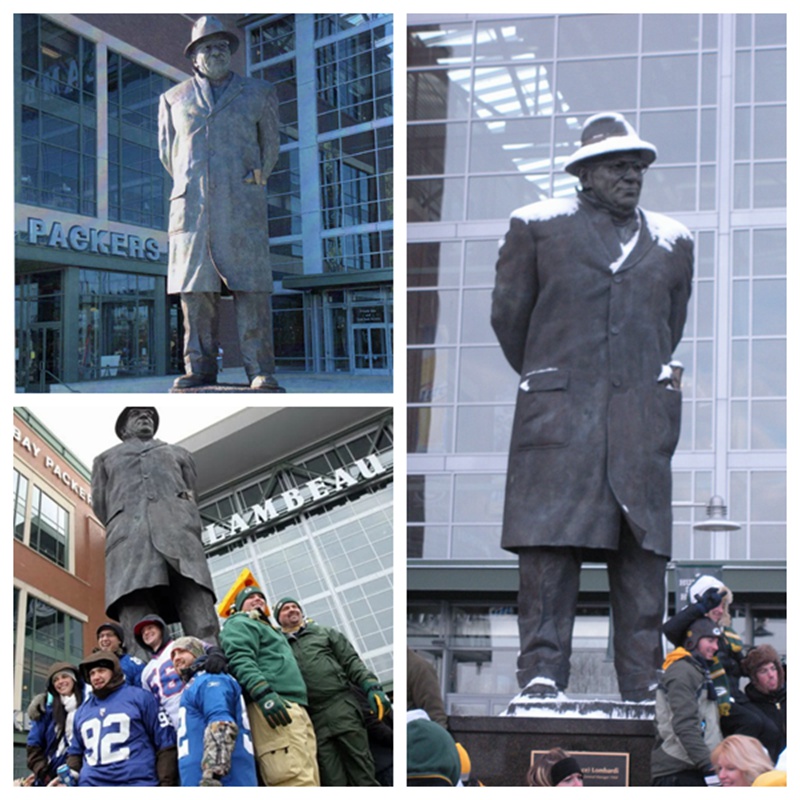 Bronze Vince Lombardi Statue Application Scenes