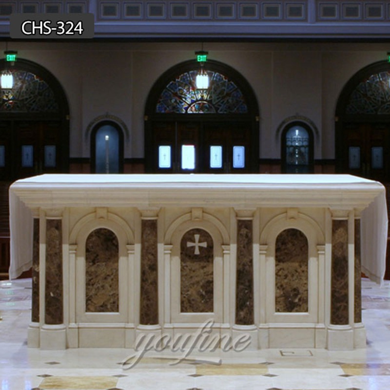 Brown Marble Catholic Altar Table