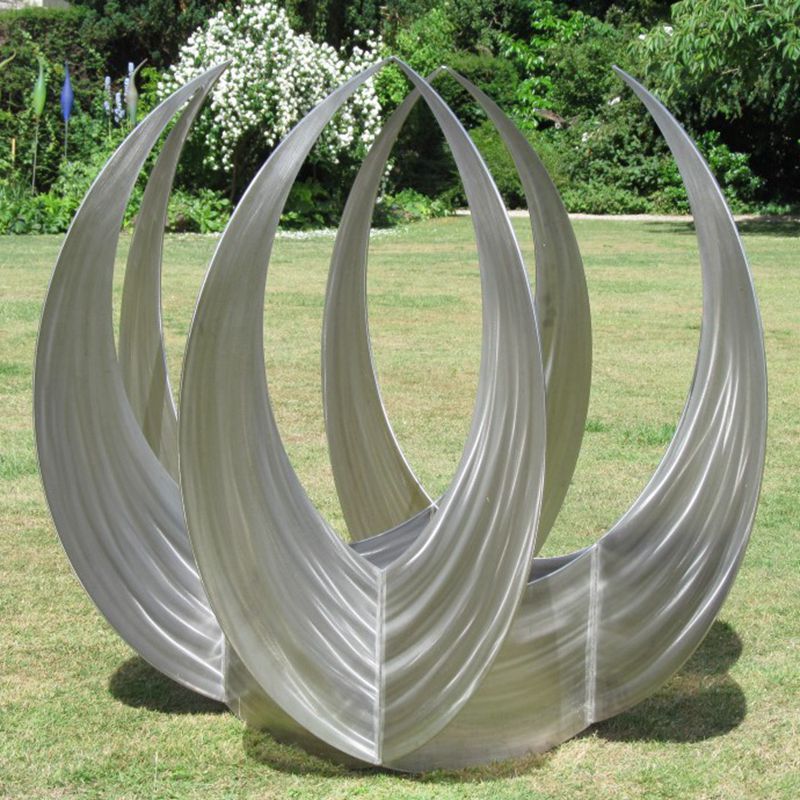 Brushed Stainless Steel Sculpture