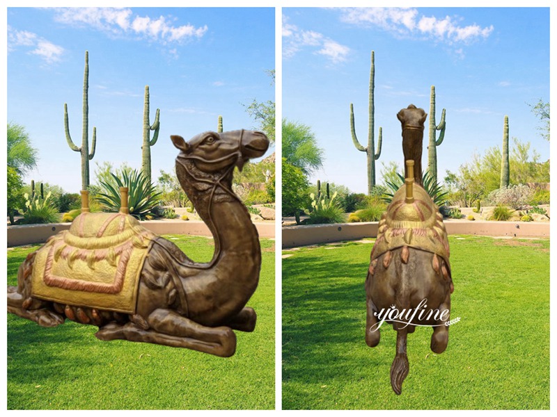 Camel Garden Statue Details