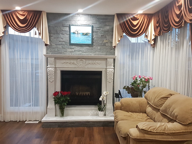 Canadian marble fireplace feedback