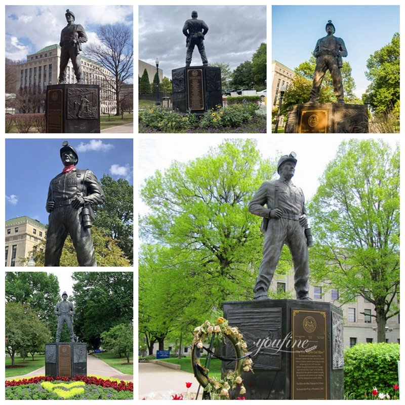 Coal Miner Statue Details