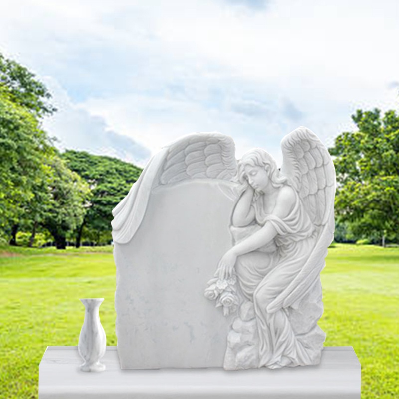 grieving angel headstone