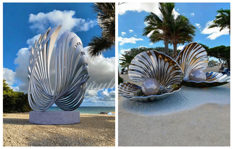 Customized stainless steel shell sculptures