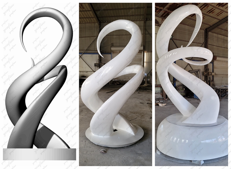 Customized stainless steel unity sculpture case display