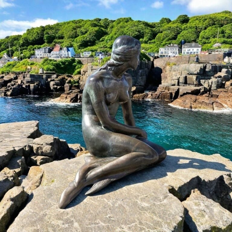 Famous Danish Little Mermaid Statue Replica for Seaside Decor