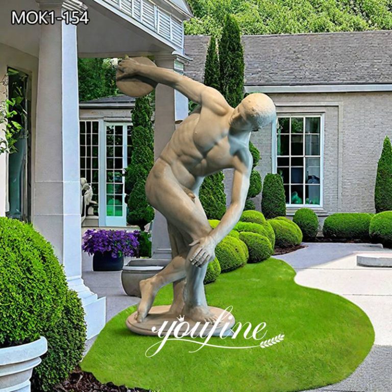Famous Greek Marble Discobolus Discus Thrower Myron Statue Replica for Sale (1)