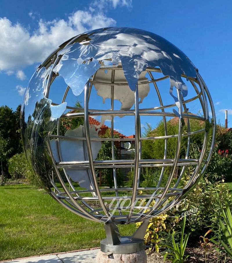 Feedback from Slovakia's large metal globe sculpture