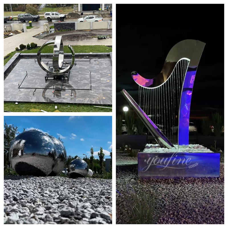 Feedback on Stainless Steel Water Feature Sculptures in Different Countries