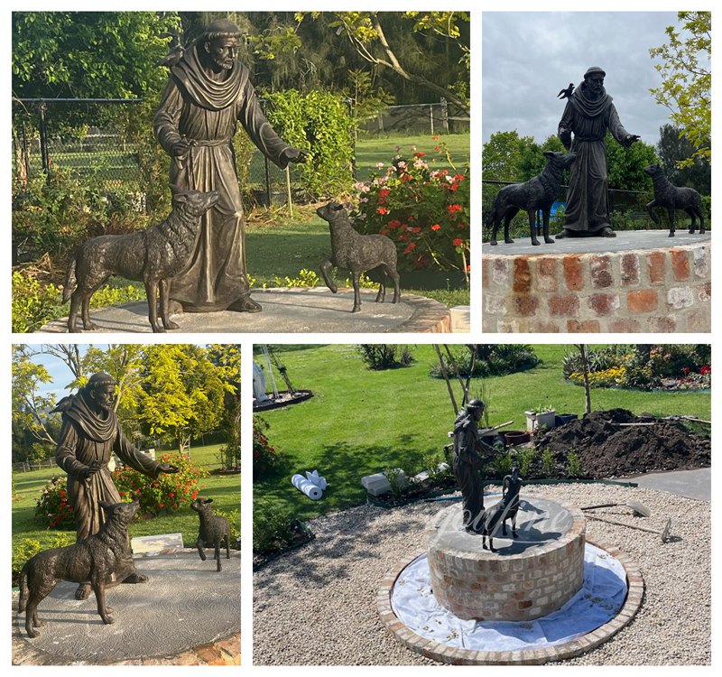 Feedback on the Australian bronze st francis statue with animals