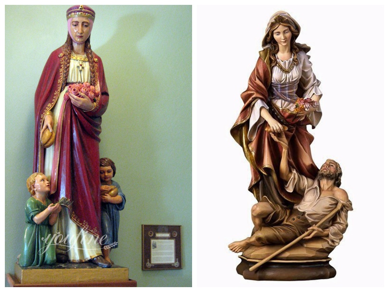 Fiberglass St Elizabeth of Hungary Statues