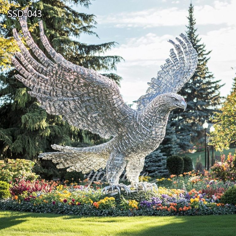 Garden Eagle Wire Sculpture