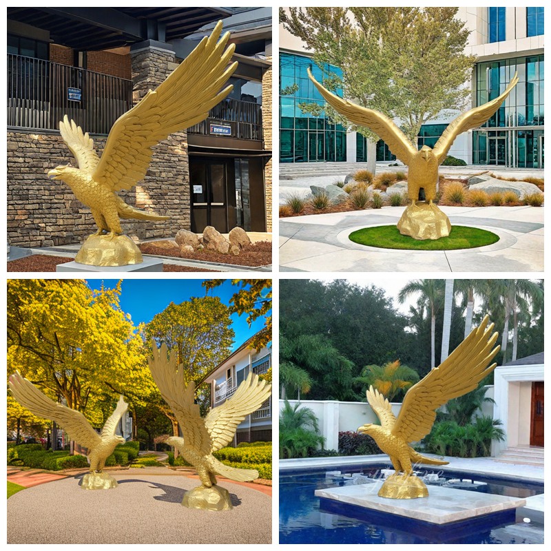 Golden Eagle Sculpture Details