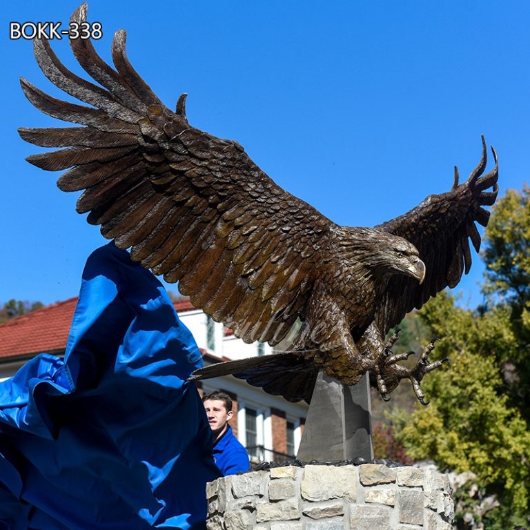 High-Quality Brown Life Size Eagle Statue