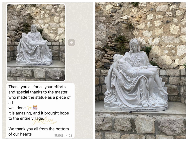 Israel Pietà Sculpture Customer Feedback