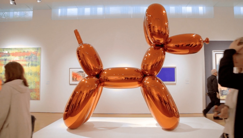 Jeff Koons Balloon Dog Sculpture