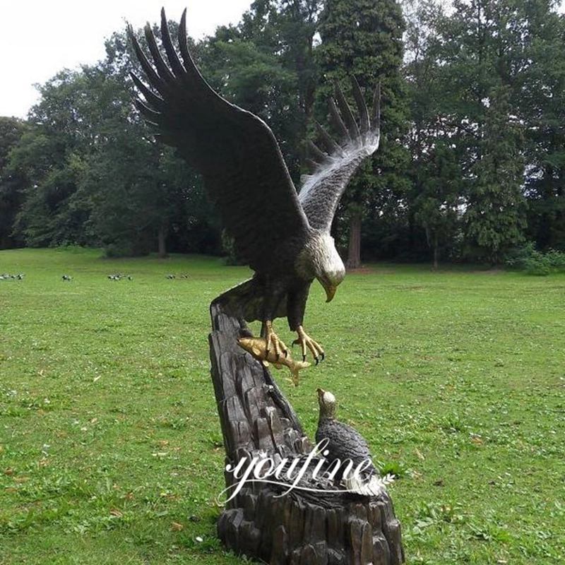 Large Bronze Bald Eagle Statue for Sale (1)