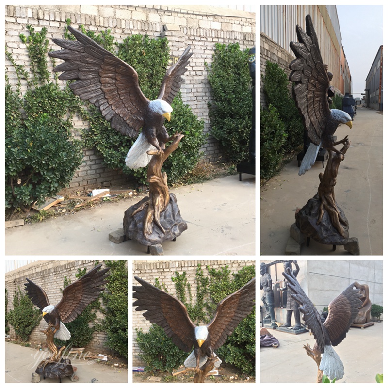 Large Bronze Eagle Details