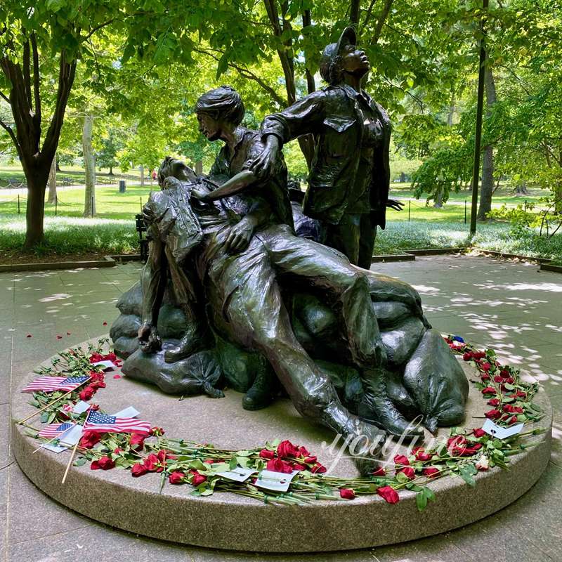 Large Bronze Military Vietnam Women’s Memorial Statue Manufacturer (5)