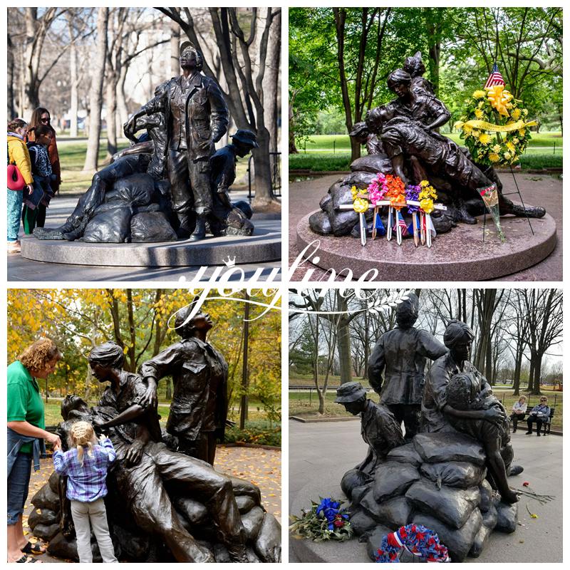 Large Bronze Military Vietnam Women’s Memorial Statue Manufacturer