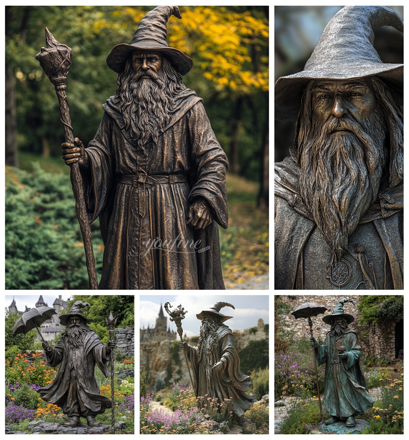 Large Wizard Statue Details