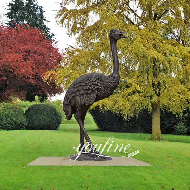 Life Size Bronze Ostrich Sculpture (1)