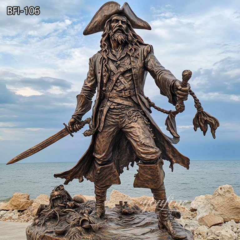 Life Size Bronze Pirate Statue