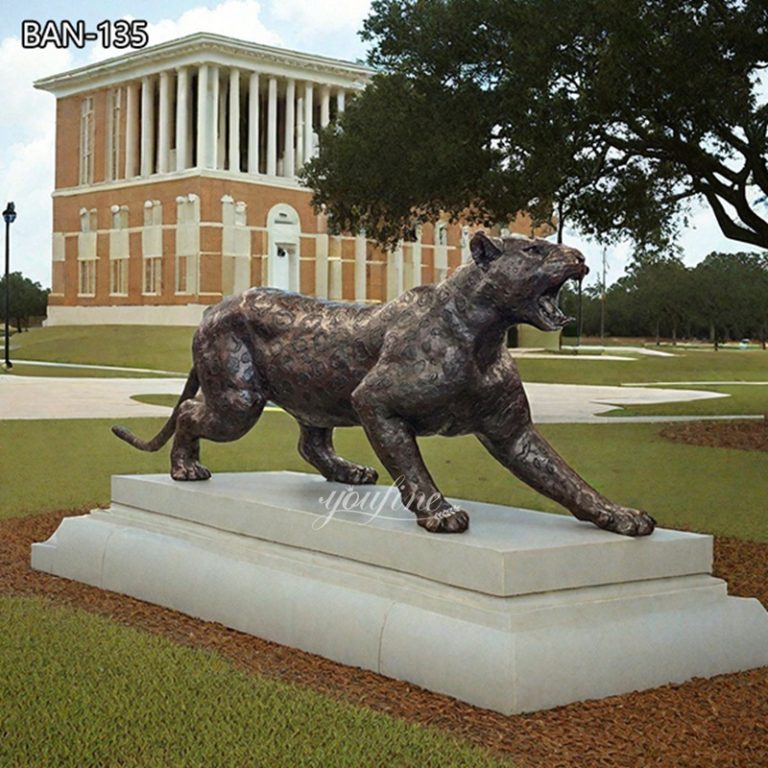 Life Size Jaguar Bronze Statue