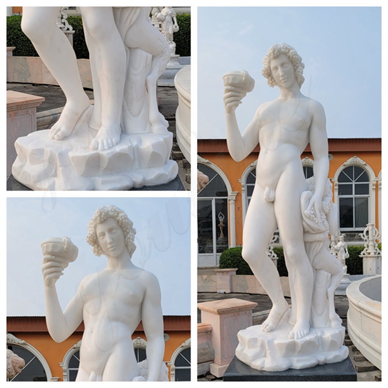 Life-Size Marble Bacchus Statue Details