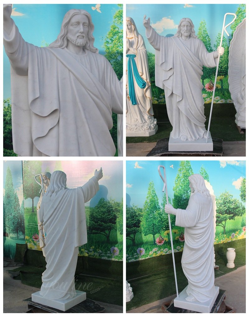 Life Size Marble Jesus Garden Statue Details