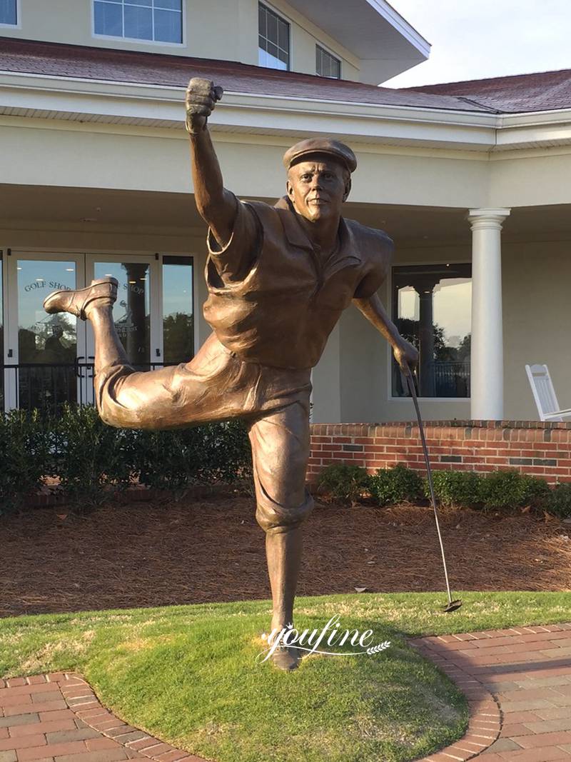 Life Size Outdoor Bronze Golfer Payne Stewart Statue Factory Sale (5)