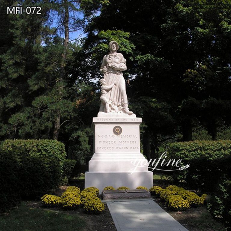 Life Size Outdoor Marble Madonna of the Trail Statue (1)