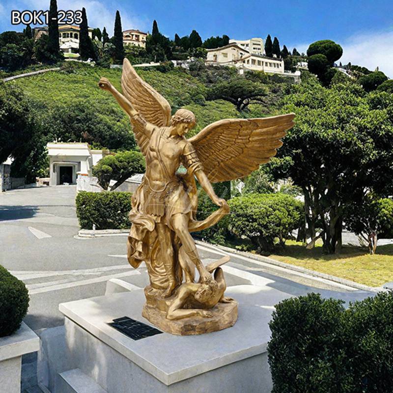 Life Size St Michael Bronze Statue for Sale (1)