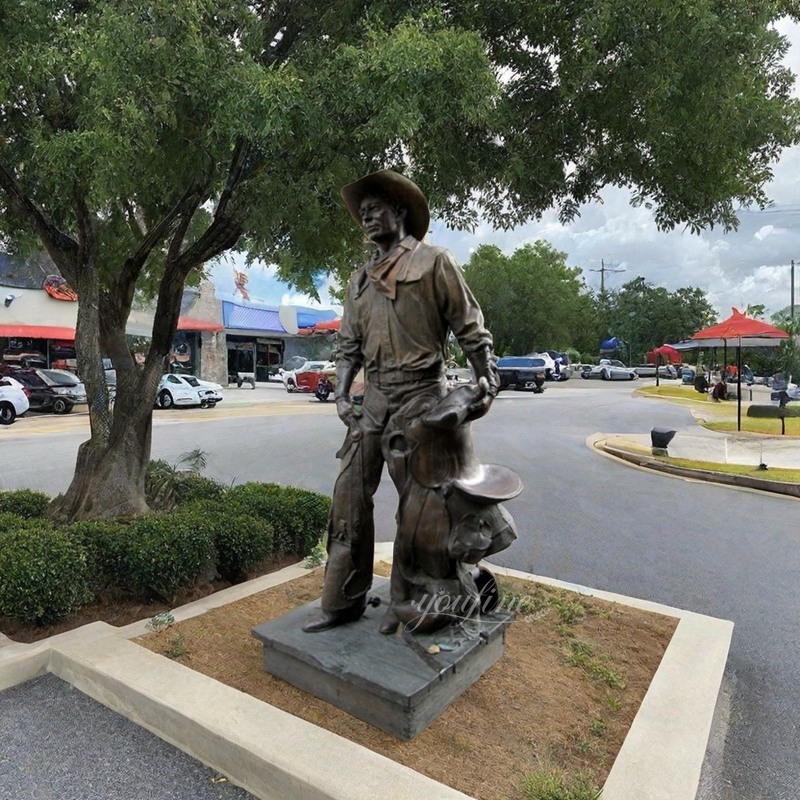 Life Size Western Bronze Cowboy Sculpture