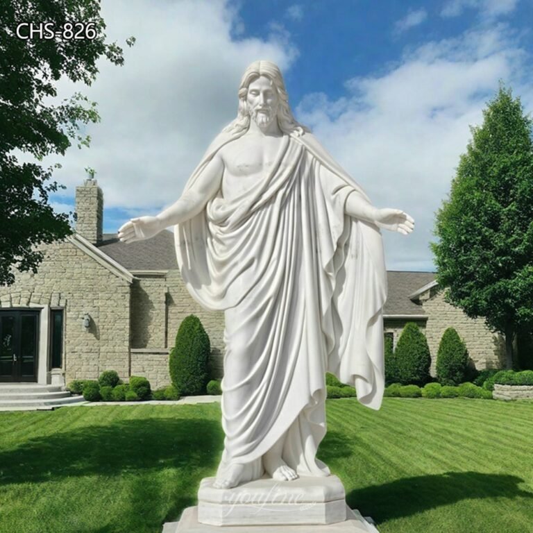 Life Size Outdoor White Marble Christus Statue