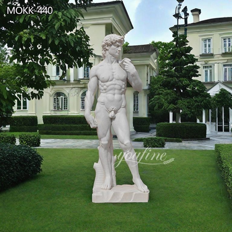 Life Size White Marble Statue of David Replica