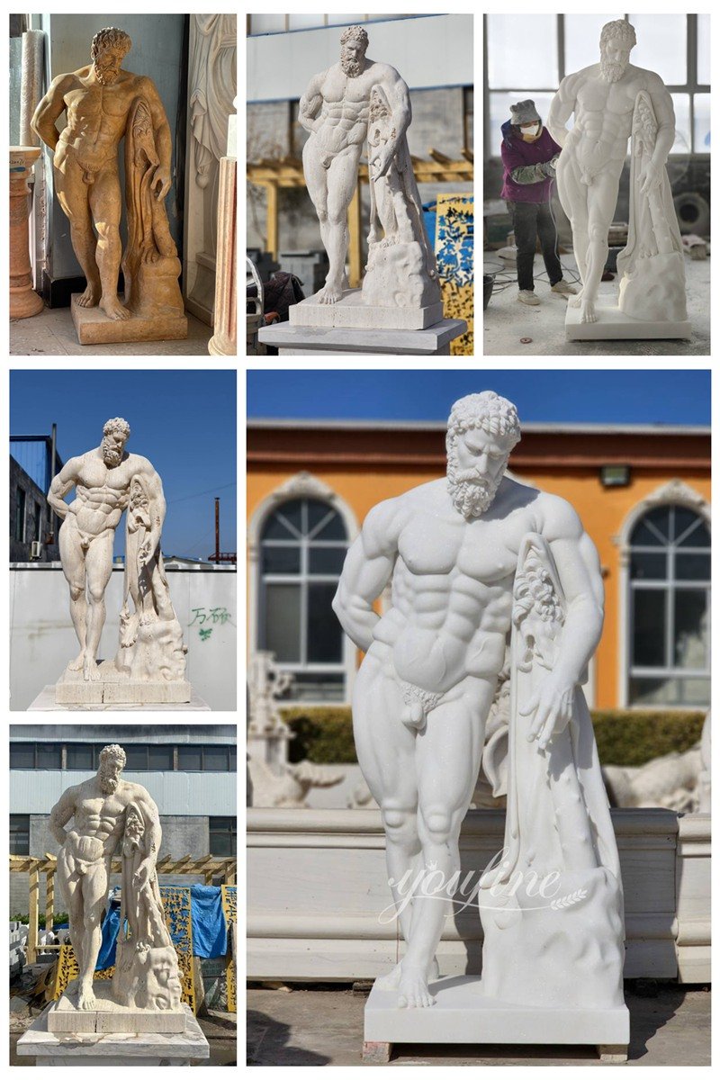 Life Size Marble Farnese Hercules Sculpture