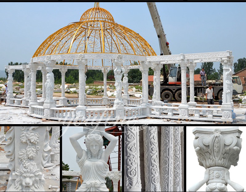 Marble Luxury Gazebo Details